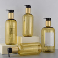 Lotion Sub Bottling PET Plastic Bottle Shampoo Bottle Round Shoulder Press Dispensing Bottle Bath Gel Bottle