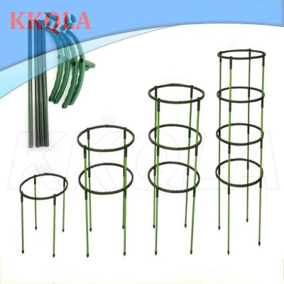 QKKQLA 4Pcs Plastic Plant Support Pile Orchid Stand Holder For Flowers Semicircle Greenhouses Fixing Rod Holder Bonsai