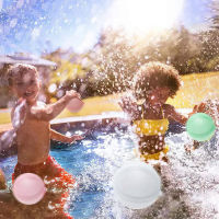 Xiu1Reusable Water Splash Balls ของเล่น Quick Fill Water บอลลูนเกมสวนสำหรับเด็กเล่นน้ำของเล่นเกม Pool Party Favorsc12-58