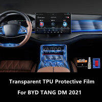 สำหรับ BYD TANG Dmtang EV 2021ภายในรถคอนโซลกลางโปร่งใส TPU ป้องกันฟิล์ม Anti-Scratch Repair ฟิล์มอุปกรณ์เสริม