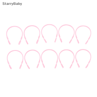 StarryBaby หูฟังไร้สายพลาสติกสำหรับตกแต่งบ้านตุ๊กตาของเล่นคลาสสิกสำหรับเด็กของขวัญบ้านตุ๊กตาขนาดเล็ก10ชิ้น