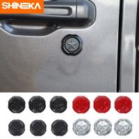 SHINEKA ABS Ki Pintu Mobil Lubang Ki Soket Ki Dekorasi Penutup Trim Aksesori Eksterior Untuk จี๊ปแรงเลอร์ทีเจ JK JL JT 1997-2022