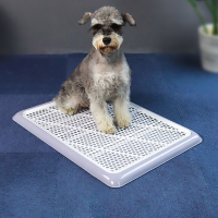 Pet Toliet Portable Training Plastic with Pillar Toilet Mat Training Potty Dog Pad Tray Toilet Training Urinary Trainer Pee Pad