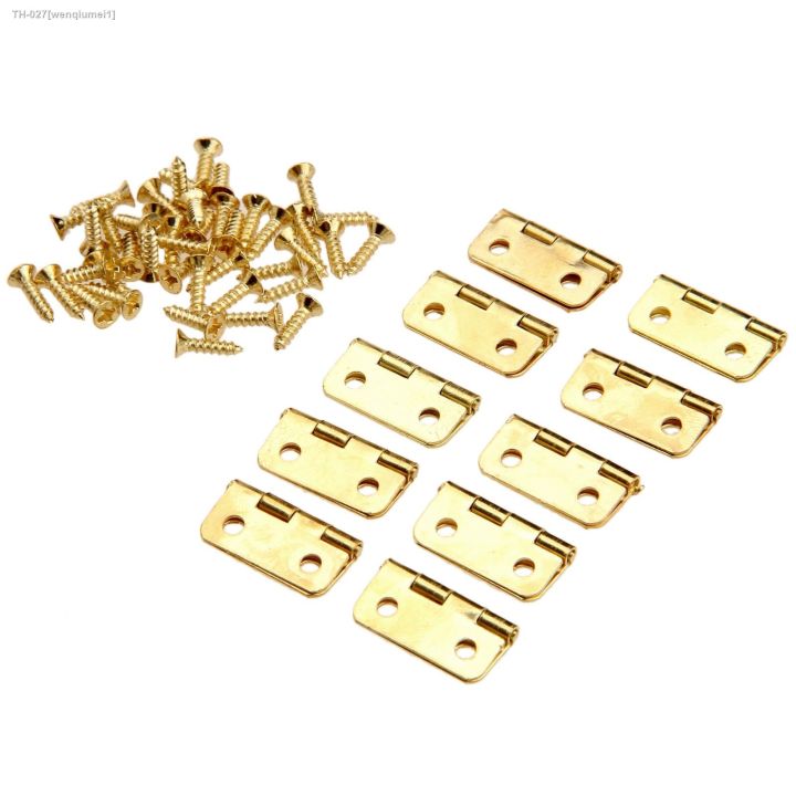 10pcs-18x16mm-gold-kitchen-cabinet-door-hinges-4-holes-furniture-drawer-hinges-for-jewelry-box-furniture-fittings
