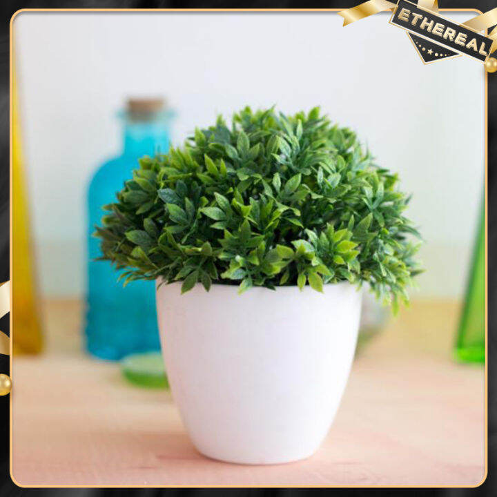 Artificial Plant Grass Bonsai Ornament Miniascape Garden Hotel Desktop