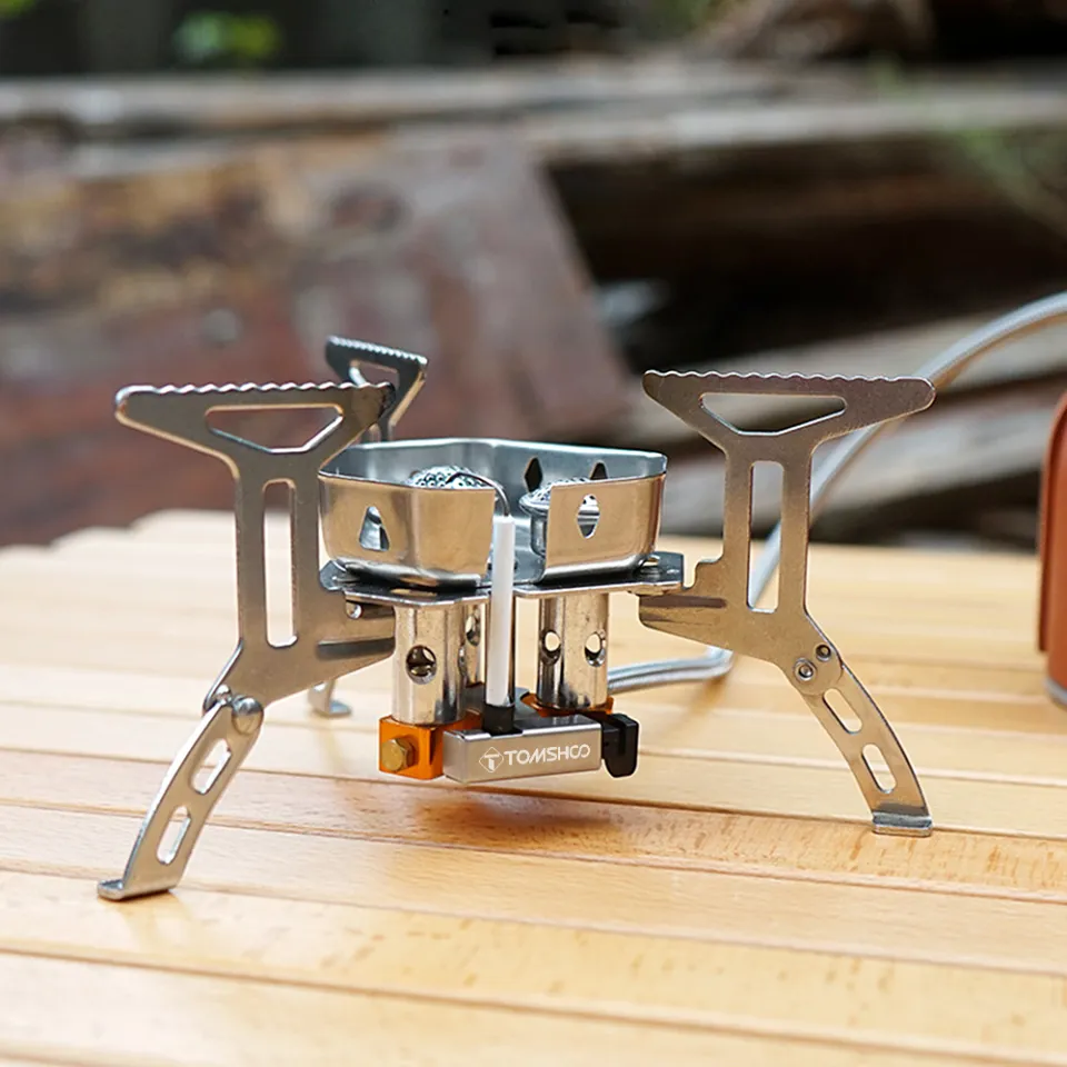 TOMSHOO 5800W Foldable Camping Gas Stove 3 Burners Piezo Ignition  Lightweight Windproof for Outdoor Camping Hiking | Lazada PH
