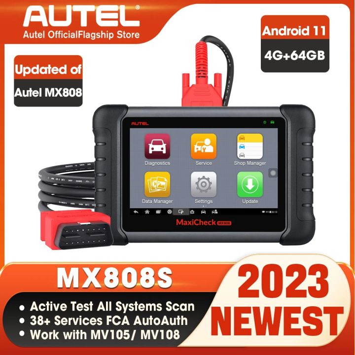 2023 Autel MaxiCOM MK808S Bidirectional Car Diagnostic Scanner Tool Key  Coding