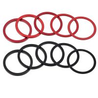 10 Pieces Bike 7 8 9 10 11 Speed Cassette Steering Wheel Hub Spacers 1mm 1.5mm 2mm 2.5mm 3mm Crank Washer (Black, Red)