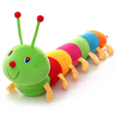 FAN SI 50CM Soft Cotton Cotton Inchworm Kids Children Birthday Gift Stuffed Toys Caterpillar Toy Children Doll Stuffed Insects