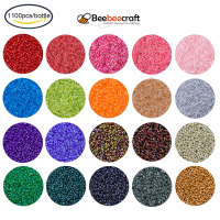 Beebeecraft 1 Bottle MIYUKI® 11/0 Round Rocailles Beads JapaneseBeads for DIY Jewelry Making, Mixed Color 2x1.3mm Hole: 0.8mm; About 1100pcs/bottle 10g/bottle