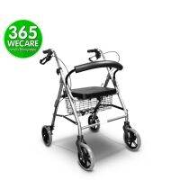 KON รถเข็นผู้ป่วย FASICARE Rollator ล้อ 8 นิ้ว รุ่น 513G สีเทา รถเข็นหัดเดิน ช่วยประหยัดพลังงานผู้ป่วย 365wecare รถเข็นวีลแชร์ รถเข็นผู้สูงอายุ