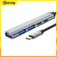 RYRA 5-พอร์ต Type C ฮับ USB 3.0 2.0 PD Splitter คอมพิวเตอร์โน๊ตบุ๊คอุปกรณ์เสริมสำหรับแล็ปท็อปพีซี Macbook ที่เสียบโทรศัพท์มือถือจักรยานอะแดปเตอร์ไฟฟ้า