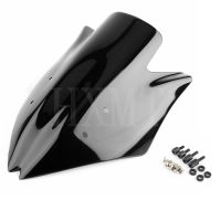 Untuk Kawasaki Ninja Z1000 2008 2009 Z 1000 Kaca Depan Seepeda มอเตอร์ Hitam Layar Gelembung Ganda Fairing 07 08 09