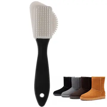 3-side Cleaning Brush for Suede Leather Nubuck Shoes Boot Cleaner