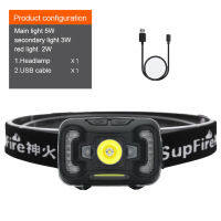 Supfire HL16 Motion Sensor Powerful Headlight Outdoor Sports Bicycle Lamp Fishing Waterproof USB Rechargeable LED Headlamp