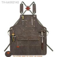 ✎ 1pc Canvas Aprons For Gardening Woodworking Multi-Pocket Apron For Barber Baking Cafe Work Dress Gardening Supplies