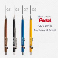 Pentel ดินสอกด เพนเทล P200 Series 0.3, 0.5, 0.7, 0.9 mm