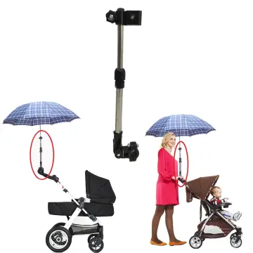 Umbrella stroller clearance extension handles