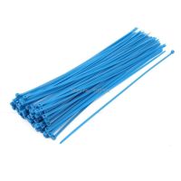 4mm x 300mm Self Locking Nylon Cable Ties Heavy Industrial Wire Zip Ties Blue 100pcs