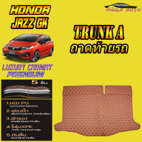 Honda Jazz GK 2014-รุ่นปัจจุบัน Trunk A (ถาดท้ายแบบ A ) ถาดท้ายรถ Honda Jazz GK 2014 2015 2016 2017 2018 2019 2020 2021 พรม6D VIP Mega Auto