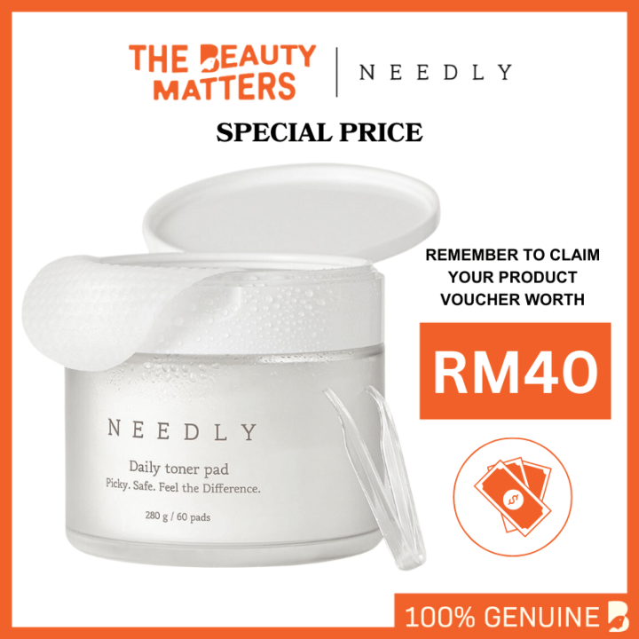 Needly Daily Toner Pad Pore Tightening/ Exfoliating Facial Pads With BHA And PHA (280g) Lazada
