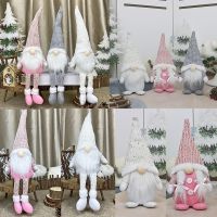 【CW】 2022 Gnome Christmas Dolls Pink White Faceless Doll Merry Gift New Year Decorations for Home Xmas Decor Noel