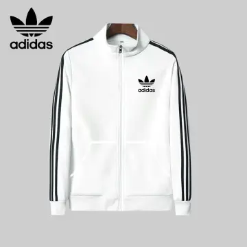 adidas Originals big trefoil track jacket in white | ASOS | Track jackets,  Adidas originals, Jackets