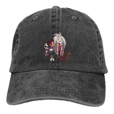 Washed Mens Baseball Cap Eda Trucker Snapback Caps Dad Hat The Owl House Fantasy Cartoon Golf Hats