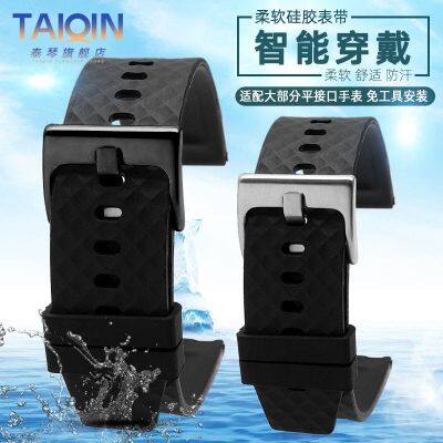 Suitable for Casio EFR-303L/303D EQB-501 EFS-S500 Mens Waterproof Silicone Watch Strap 22mm