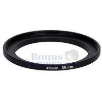 Step Up Ring 49-58mm แหวนโลหะแปลงขนาดเกลียวเลนส์ 49 มม. ไปเป็น 58 มม.