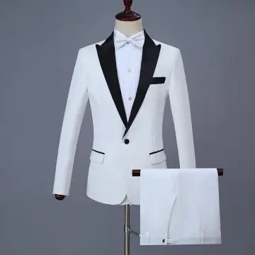 White wedding coat hot sale for mens