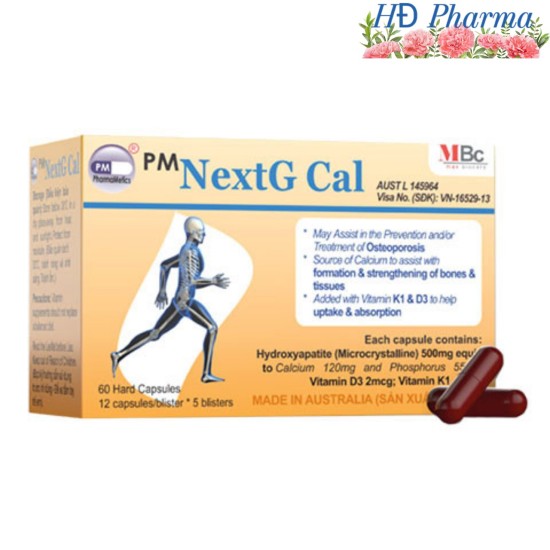 Nextg cal canxi hữu cơ hộp 60viên. bổ sung calci cho phụ nữ mang thai - ảnh sản phẩm 1