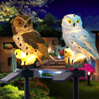 Outdoor Lantern Solar Garden Light Solar Powered for Pathway Patio Yard Lawn Owl Animal Landscape Lamp Waterproof Solar Light