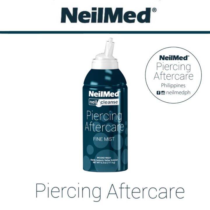 NeilMed Piercing Aftercare Fine Mist Sodium Chloride Solution Spray