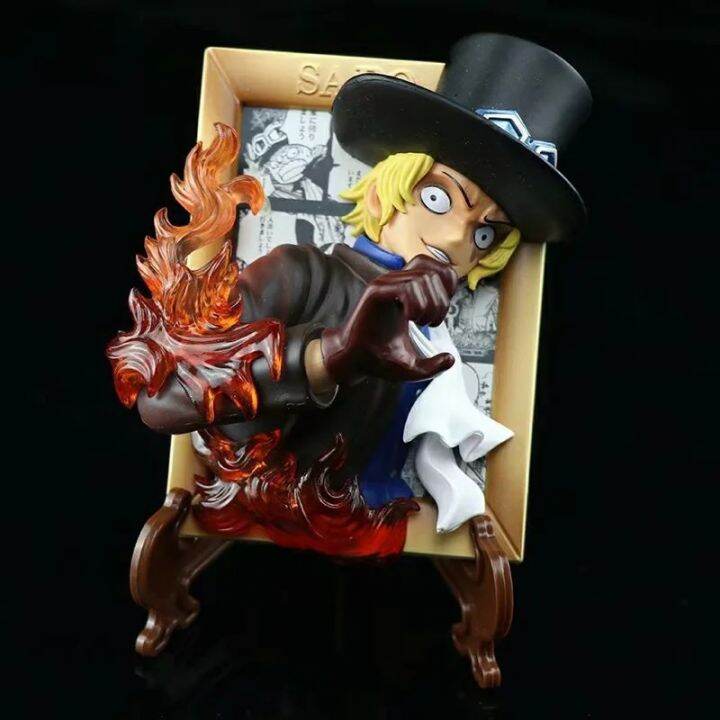 anime-ace-luffy-sabo-3d-photo-frame-ornaments-action-figure-home-decorations-pvc-collection-model-kids-toys-gift