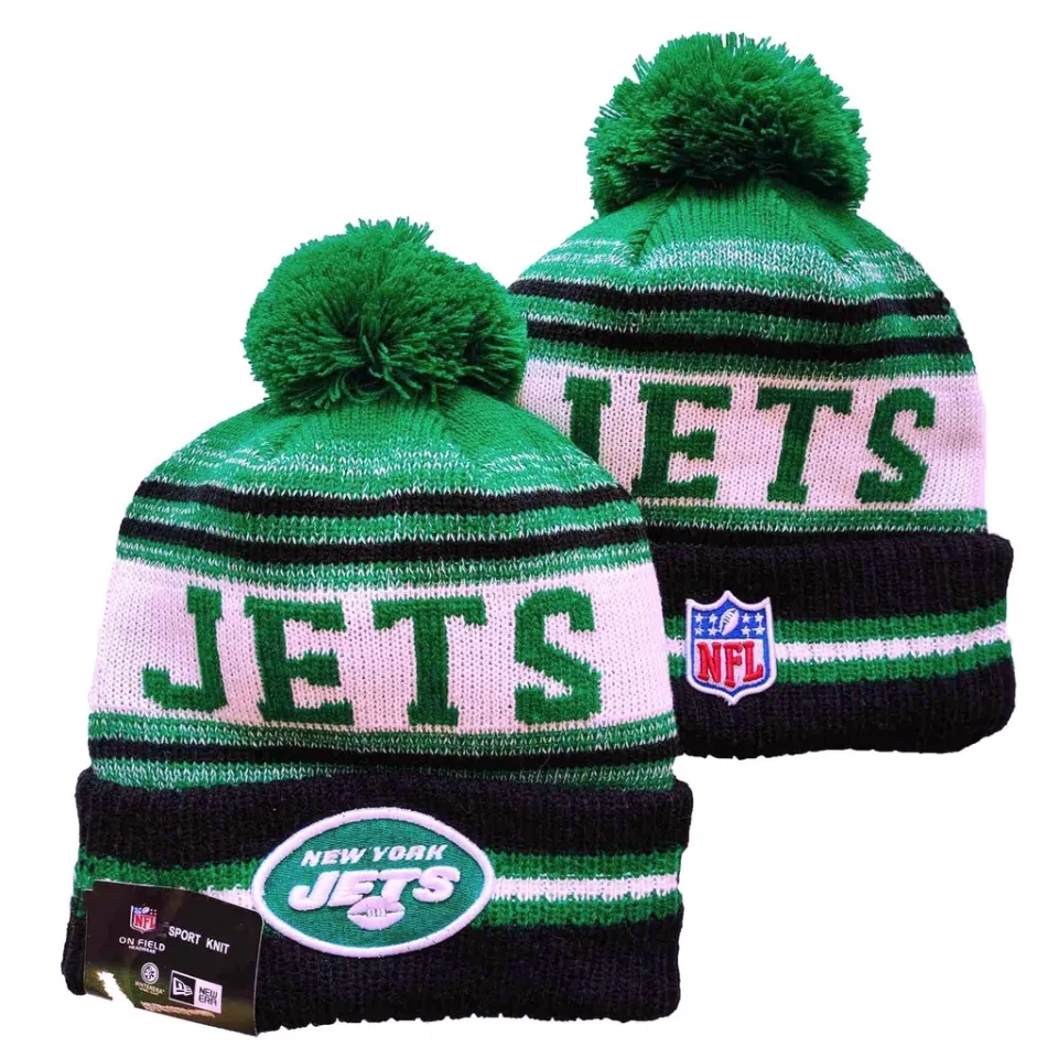 Authentic New Era New York Jets On Field Sport Knit Beanie Cold Weather Hat