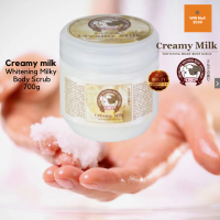 สครับน้ำนม Creamy Milk Whitening Milky Body Scrub 700g. กลิ่นหอมนม สะอาดๆ