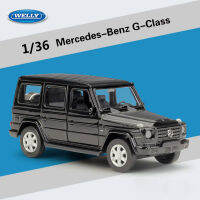 Welly 1:36 Benz G-Class High Simulator ดึงกลับรถ SUV Off-Road รุ่นรถโลหะ Diecast โลหะผสมของเล่นรถสำหรับเด็ก B22