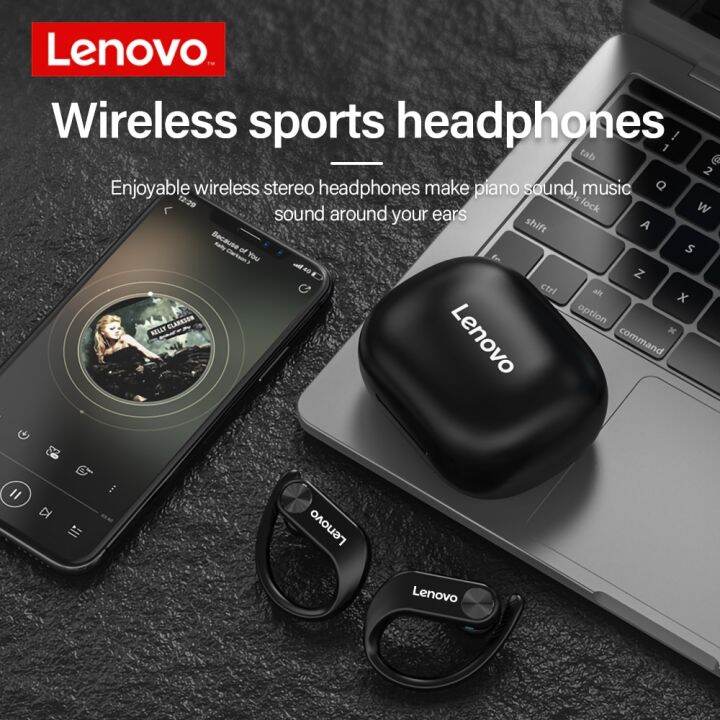 lenovo-livepods-lp7หูฟังไร้สายสำหรับวิ่งกันลื่นกีฬาหูฟังบลูทูธ360-หูฟังพร้อมไมโครโฟน-ipx5สเตอริโอ-hd