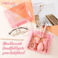 PINKFLASH PVC PINK Handbag &amp; Gift bag Waterproof PVC Travel pouchCosmetic pouchtransparent bag