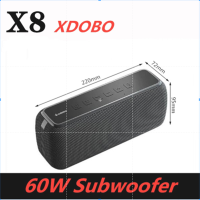 60W Wireless Bluetooth Speaker Portable Outdoor Waterproof Subwoofer with Three Sound Modes Column Audio Center Music System