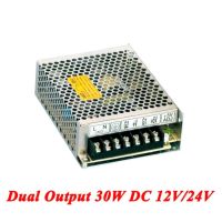 แหล่งจ่ายไฟ DC 30W 12V/24V เอาต์พุตคู่ D-30C ที่ได้รับคะแนนสูงสุดแหล่งจ่ายไฟ Smps สำหรับไดรเวอร์ Led หม้อแปลง AC110V/220V ไปยัง DC 12V/24V