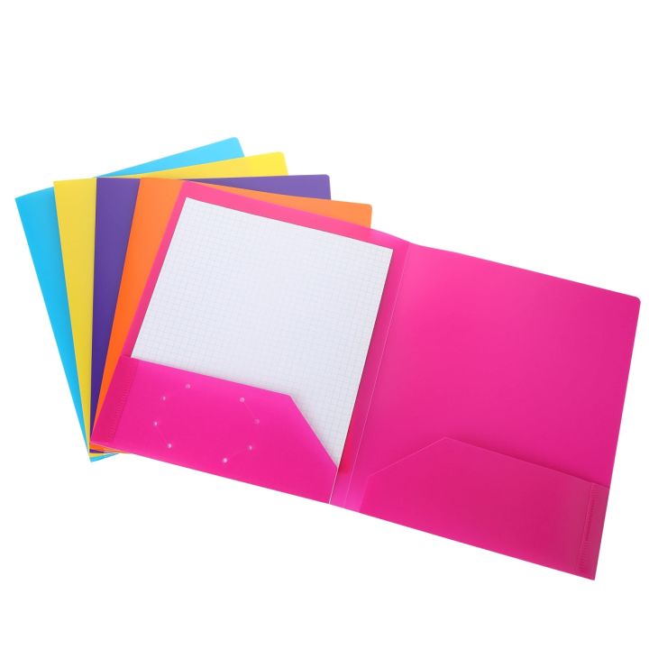 kawaii-5pcs-plastic-student-folder-stationery-with-pockets-for-school-office-supplies