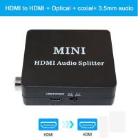 【Chat-support】 CarbonCOPY HDMI To TOSLINK SPDIF 3.5มม. ตัวแปลงเครื่องแยกสัญญาณเสียง5.1CH/2.0ch Splitter สำหรับ HDTV PSP4ดีวีดี