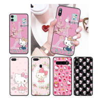 323NO Hello Kitty อ่อนนุ่ม Black ซิลิโคน ปก หรับ VIVO Y53 Y91C Y55 Y55S Y93 Y95 Y53S Y81I Y50 Y71 Y30 Y91 V15 V11 Y81S V20 Y81 V23 V21E V21 V20I Pro SE เคสโทรศัพท์