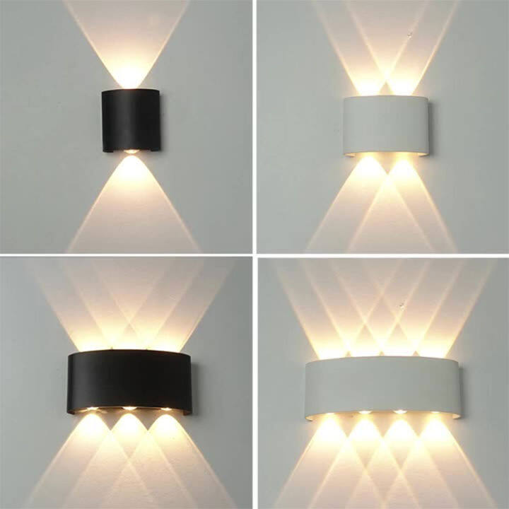 [ready Stock] Ip65 Waterproof Modern Wall Light 8w 10w 12w Aluminum Led Wall Lamp Sconce Up Down