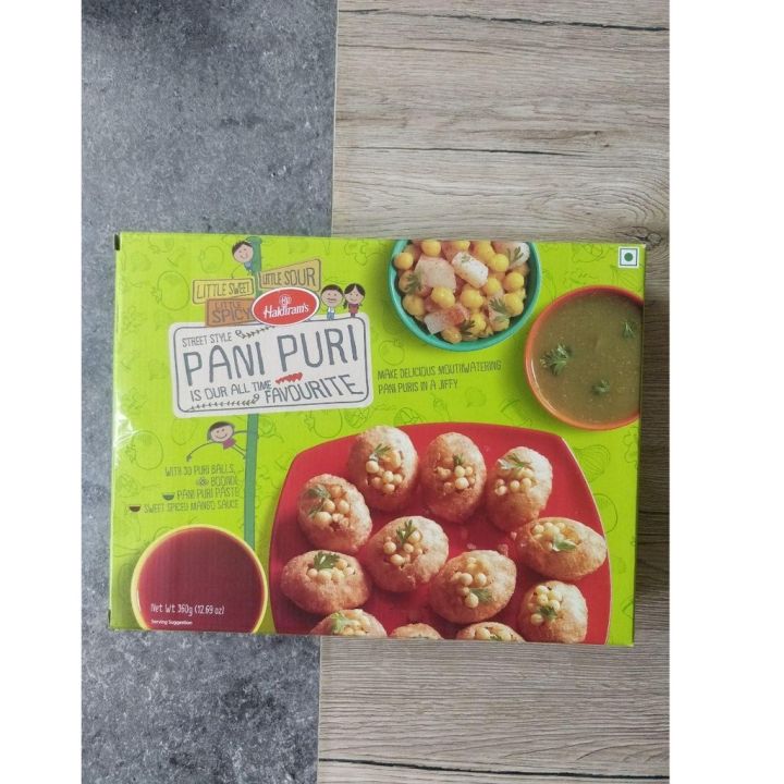 Haldirams Pani Puri Kit 360g Ready To Eat Indian Snack Delicious