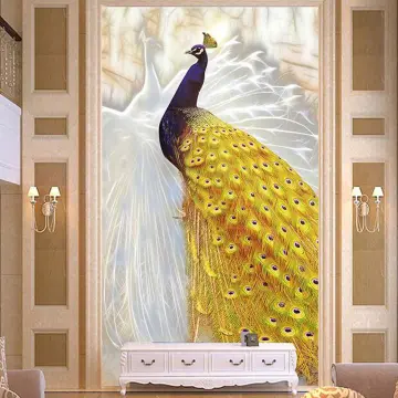 Peacock Wallpaper Design. by catdragon4 on DeviantArt