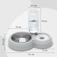 500ML Cat Waterer Pet Dog Cat ชามให้อาหารอัตโนมัติ Dog Feeder Water Storage Pet Dog Cat ชามอาหารพร้อม Waterer Pet Supplies