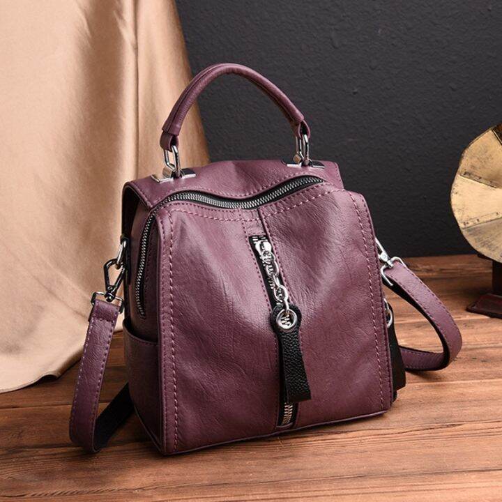 handbag-branded-กระเป๋าผู้หญิง-2023-ใหม่กระเป๋าเป้สะพายหลังหนังนุ่มรุ่นเกาหลีกระเป๋าสตรีแฟชั่นทุกการแข่งขันนักเรียนกระเป๋านักเรียนกระเป๋าเดินทางผู